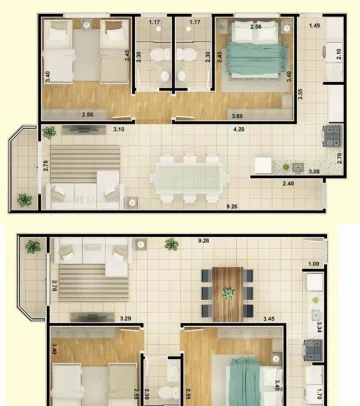 imagem 5 - Apartamento com 68,58 m² - Residencial Bela Vista imagem 5 - Apartamento com 68,58 m² - Residencial Bela Vista