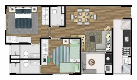 imagem 1 - CASA | 2 Dormitórios e 2 Vagas em Excelente Bairro em Apartamento imagem 1 - CASA | 2 Dormitórios e 2 Vagas em Excelente Bairro em Apartamento