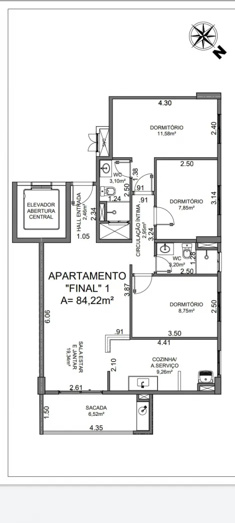 imagem 3 - Apartamento Moderno 84m² em Jacareí - 3 Quartos, 1 Suíte, Lazer Completo imagem 3 - Apartamento Moderno 84m² em Jacareí - 3 Quartos, 1 Suíte, Lazer Completo
